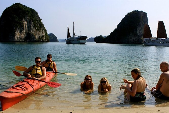 Halong Bay Day Tour By Diamond Era Cruise,Titop,Sung Sot & kayak - Buffet lunch on board: variety, vegetarian options, and the chaos factor