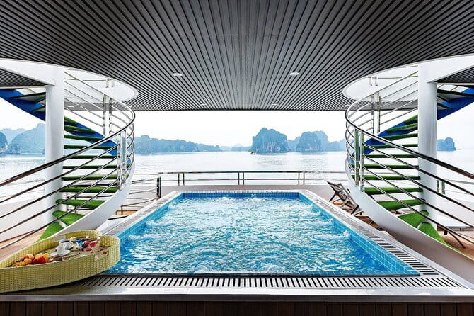 Halong Bay Day Tour Luxury Cruise With Jacuzzi and Buffet Lunch - The guide factor: English explanations from Sam