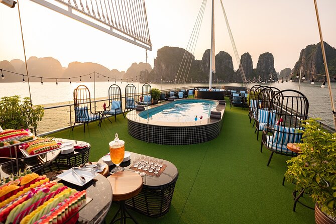 Halong Bay Day Tour With Sunlight Luxury Cruise With Transfer - Pickup, pearl stop, and the in-between time you need to plan for