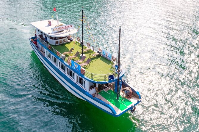 Halong Bay Day Tour With Titop Island, Cave, Kayak & Lunch - Sunset party on the sundeck, then back to Hanoi