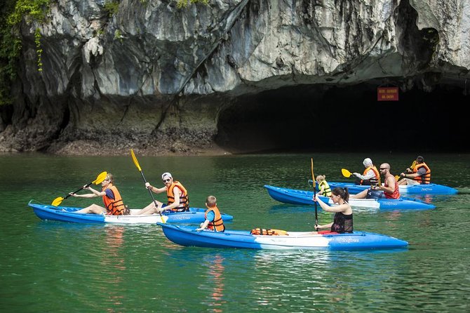 Halong Bay Day Tour With Titop Island, Cave, Kayak & Lunch - On-board cruise and seafood lunch, plus island spotting