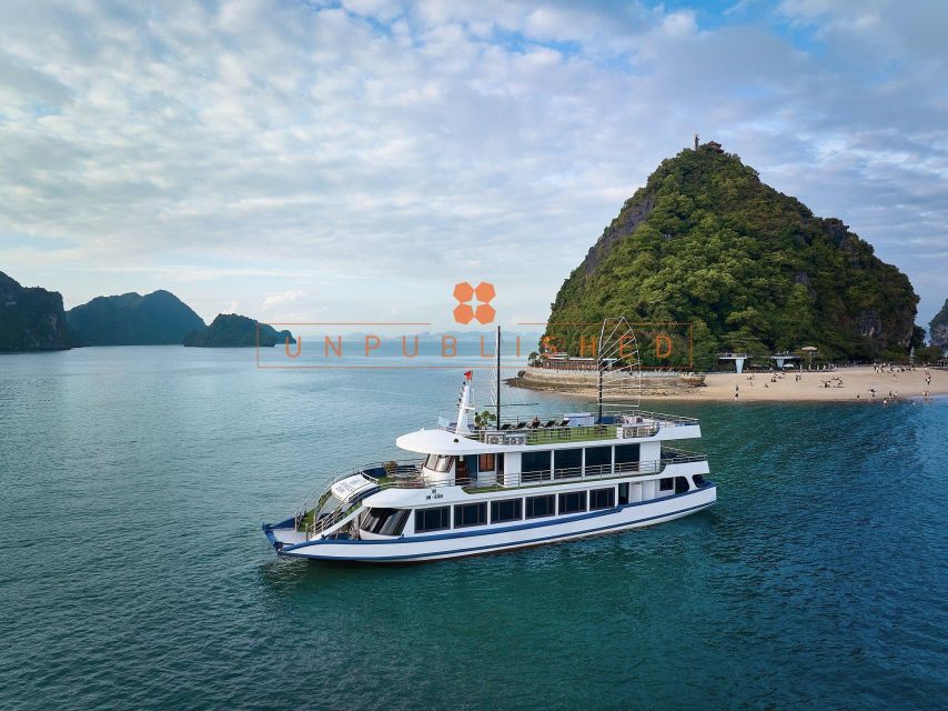 Halong Bay Delights: Deluxe Day Cruise with Kayaking & Lunch - Titov Island: Beach, Summit Views, or a Jacuzzi Reset