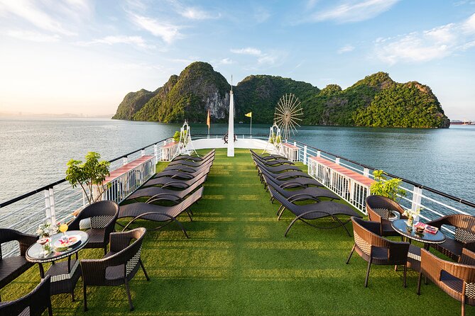 Halong bay Luxury Cruise Day Trip: Buffet lunch & Limousine bus - Getting from Hanoi to Halong Bay: limousine bus, free pickup, and check-in timing
