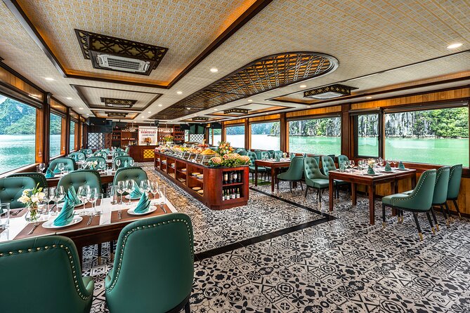Halong bay Luxury Cruise Day Trip: Buffet lunch & Limousine bus - What you pay: $35 plus port entrance fees and a few optional extras