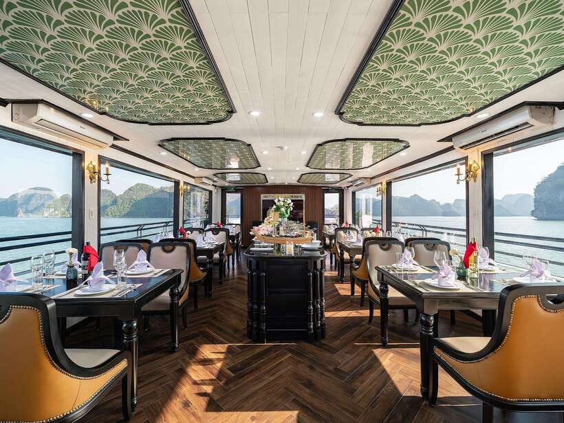 Halong Bay: Luxury Day Cruise with Buffet, Kayak, Swim - Luon Cave kayaking and bamboo boat riding, plus monkeys