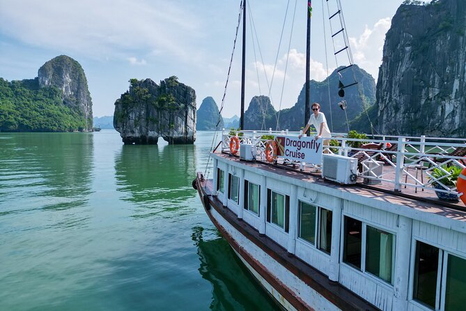Halong Day Tour Islands, Caves, Kayak, Lunch w Dragonfly Cruise - One-Day Ha Long Bay, Built Around Real Stops