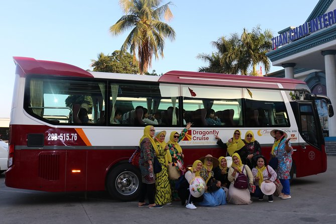 Halong Islands, Caves, Kayak, Lunch Day Tour w Dragonfly Cruise - Tuan Chau Marina and the cruise time on Halong Bay