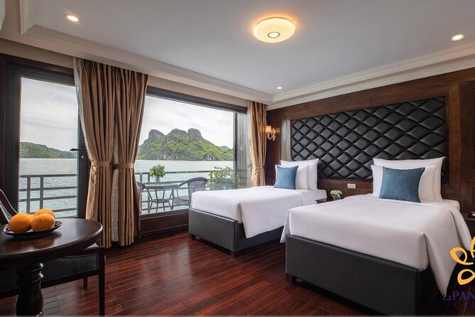 Halong Pandora 5 Star Cruise 2D1N-All Inclusive, cave, transfer - Halong and Lan Ha in Two Days, starting from Hanoi Old Quarter