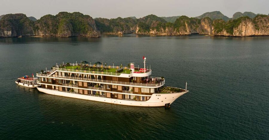 Hanoi: 2-Day Lan Ha, Ha Long Bay 5-star Cruise, Meals, Cabin - Dark and Bright Cave By Kayak, Plus Ba Trai Dao Beach Swimming