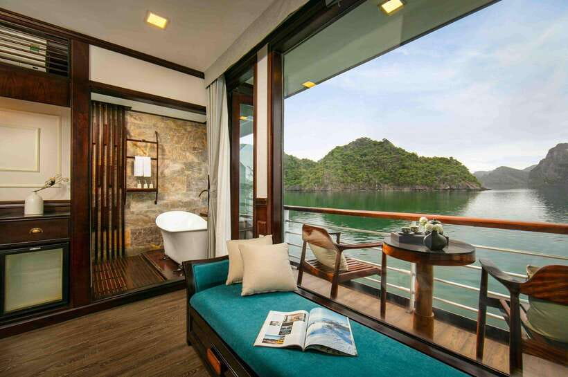 Hanoi: 2D1N Ha Long Bay, Lan Ha Bay by Amanda Luxury Cruise - Day 2: Tai Chi sunrise, Dark and Bright Cave, and a slower morning finish