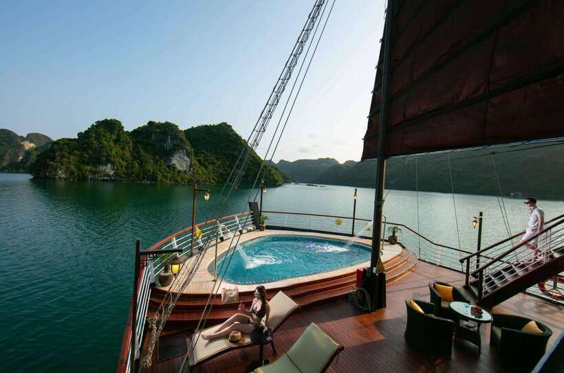 Hanoi: 2D1N Ha Long Bay, Lan Ha Bay by Amanda Luxury Cruise - Day 1: Hanoi to the bay, Halong views, and the quieter Lan Ha experience
