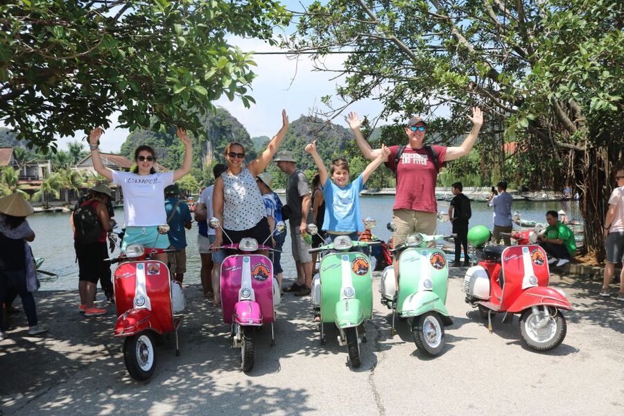 Hanoi 4.5-Hour Vespa Tour city tour - Phu Tay Ho Temple, Seasonal Flower Fields, and Van Nien Pagoda Built in 1010