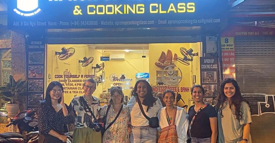 Hanoi: 5 Local Dishes Cooking Class with Meal & Market Visit - Meet at Apron Up, Then Shop Like a Hanoi Cook