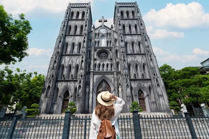 Hanoi All in One Full Day Sightseeing Tour - St Joseph’s Cathedral and the egg coffee finish at Café Minh