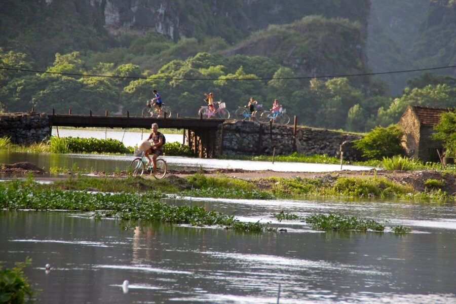 Hanoi: Full Day Guided Tour of Hoa Lu, Tam Coc, and Mua Cave - Cycling around the village: a gentler way to see local life