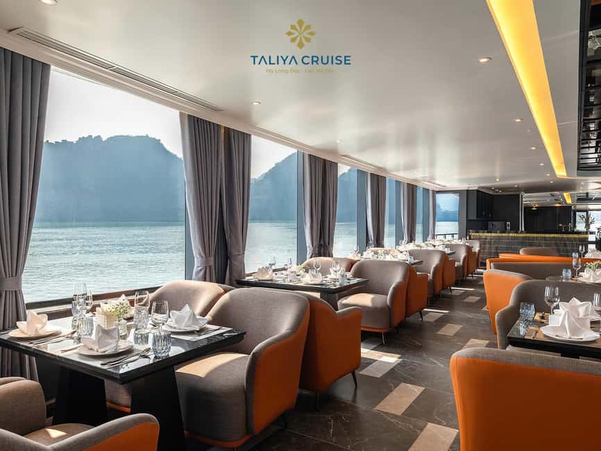 Hanoi: Ha Long Bay/Lan Ha Bay Taliya Day Cruise - Lunch on board: air-conditioned comfort plus Vietnamese fusion