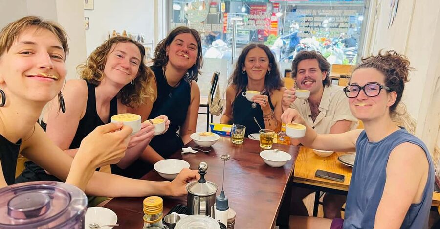 Hanoi: Hanoi Egg Coffee Class learning 5 coffees and stories - Welcome Tea, Friendly Introductions, and the Quick Start