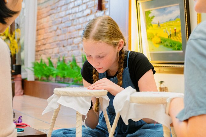 Hanoi Heritage: Traditional Embroidery Workshop in Ancient House - Included refreshments and Vietnamese sweets in the middle of class