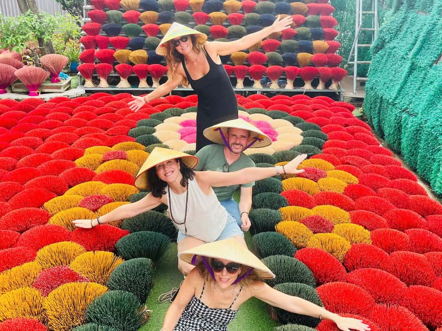 Hanoi: Incense Village, Conical Hat, & Embroidery Tour - Quat Dong Embroidery on the Full Day Option