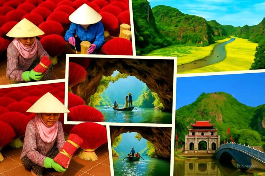 Hanoi: Incense Village, Ninh Binh, Tam Coc, & Hoa Lu Tour - Quang Phu Cau Incense Village, where the work is the show