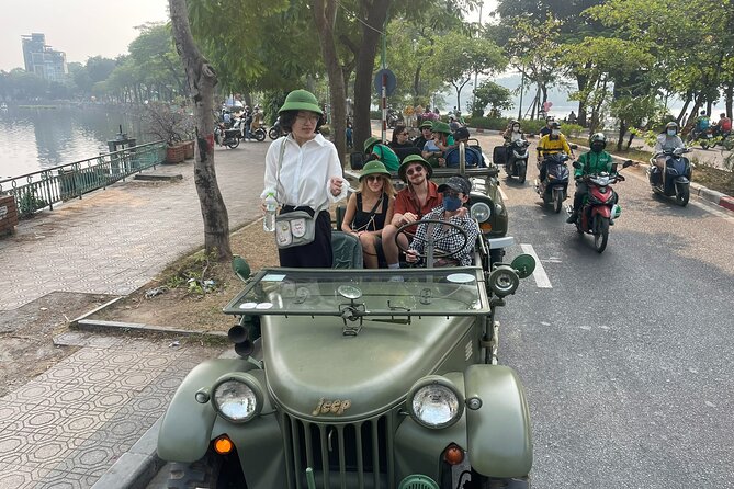 Hanoi Jeep City Highlight, Backstreet, Train Street, Countryside - Old Quarter to French Quarter views and West Lake passing moments