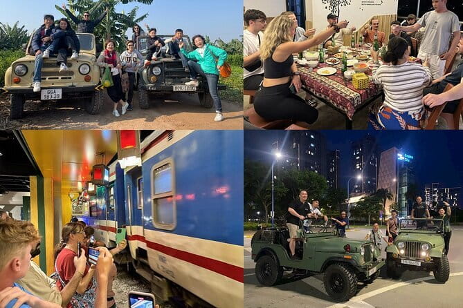 Hanoi Jeep Night Street Foodie Tour, Train Street and Egg Coffee - Key Highlights Worth Marking on Your Map