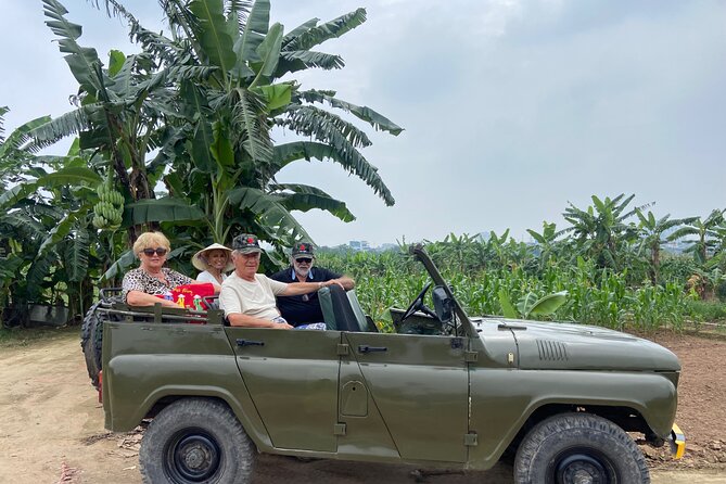 Hanoi Jeep Tour: City Highlights, Train St & Hidden Gems - Red River Break: Banana Island as a Green Reset