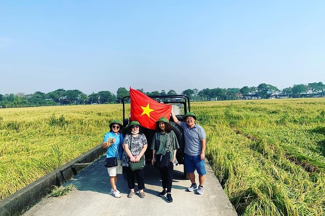Hanoi Jeep Tours Led By Women: Hanoi Countryside By Legend Jeep - Stop 1: The 800-Year-Old Village and Bonsai Garden Start Strong