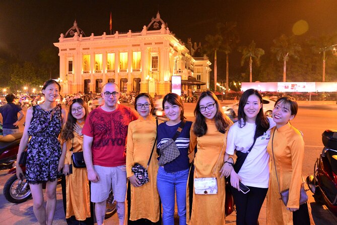 Hanoi Motorbike Tour Led By Women: Hanoi Motorbike Food Tours - Ho Chi Minh Monument After Dark, Guards Doing Night Rites