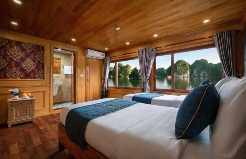 Hanoi/Ninh Binh: 2-Day Lan Ha Bay & Cat Ba with Small Cruise - Overnight on a Small Cruise: Private Cabin, Simple Comfort
