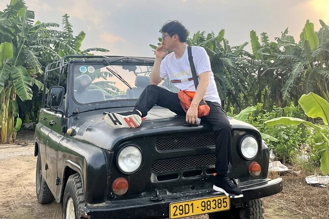 Hanoi Offbeat Jeep Tours - Train Street, up close to the rails without turning it into a circus