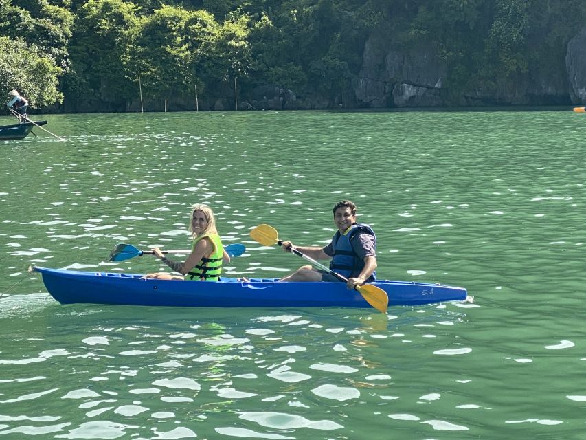 Hanoi: Roundtrip Halong Bay Islands, Caves, Kayaking & Lunch - Tuan Chau Check-In and the Set-Menu Seafood Lunch