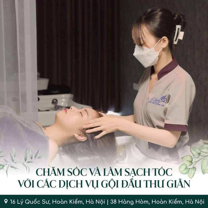 Hanoi Spa Old Quarter - Nourishing Shampoo- Head Massage 60' - The “nourishing shampoo” method, step by step