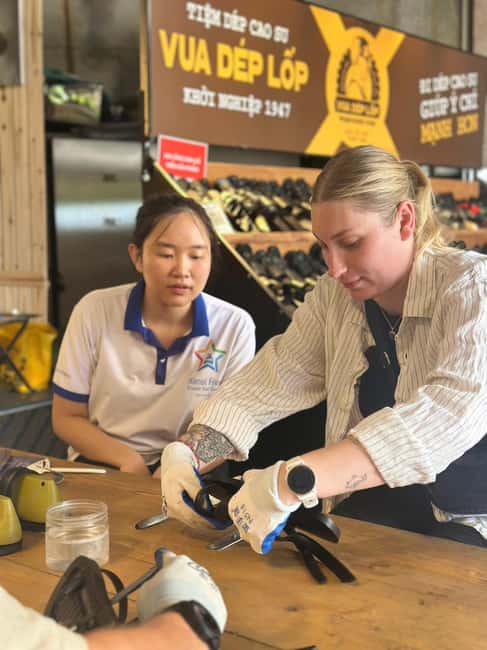 Hanoi: Tire Sandal Workshop with Crafting Experience - Ngoc Ha Street workshop setting and what to wear