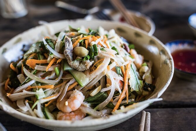 Hanoi Vegan Street Food Tour and Train Street - Stop 2: Bun Cha Chay near the Old City Gate
