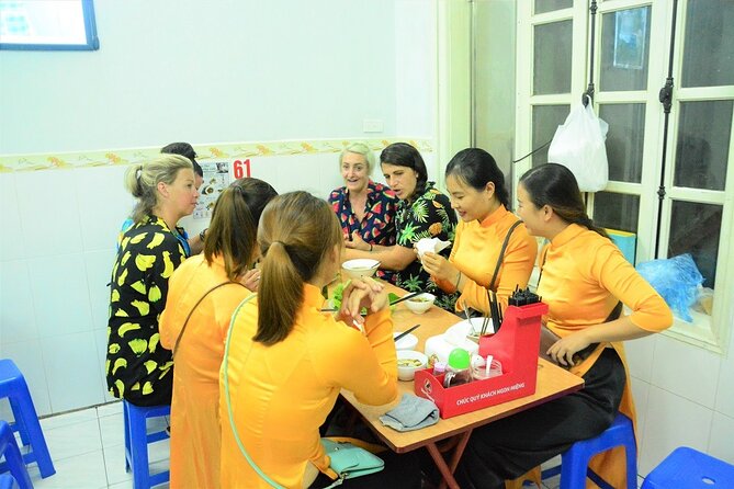 Hanoi Vespa Food Tours Led By Women - Stop 3, the Old Quarter: a family-run banh cuon and a longtime restaurant