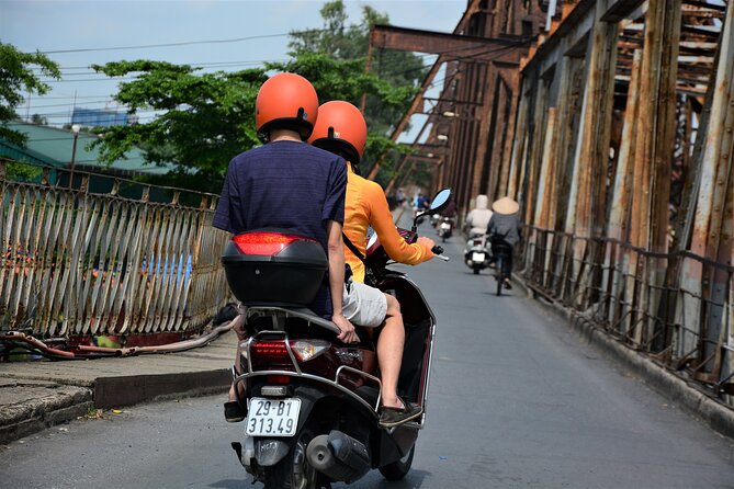 Hanoi Vespa Tours Led By Women: Hanoi City Vespa Tours - The Legendary Train Street walk on Duờng Tau (150-year-old tracks, close to daily life)