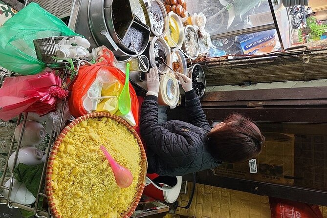 Hanoi Walking Street Food Tour with Train Street - The Train Street build-up and egg coffee stop before the train arrives