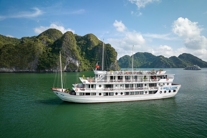 HERA CLASSIC Boutique Cruise Halong Bay 2 Days 1 Night Trip - First, the ship vibe: boutique-size comfort in Halong Bay