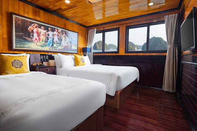 HERA CLASSIC Boutique Cruise Halong Bay 2 Days 1 Night Trip - Sung Sot Cave and Titov Island on Day 2