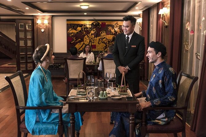 Heritage Cruises Best Luxury Cruise to Halong and Lan Ha Bay 2D1N - What Food and Entertainment Are Like When It Is Built Into the Schedule