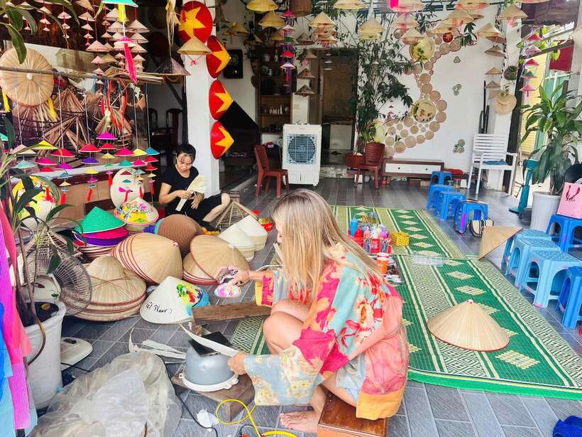 Incense, Hat Villages Tour/Traditional Crafts with Options - Quang Phu Cau incense village, where red sticks make the photos