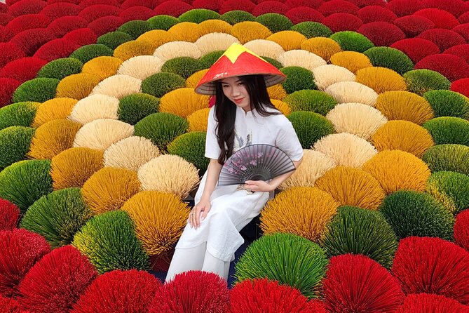 Incense Village, Conical Hat, Lacquer Art, SMALL GROUP From Hanoi - Optional full-day lacquer painting at Ha Thai village