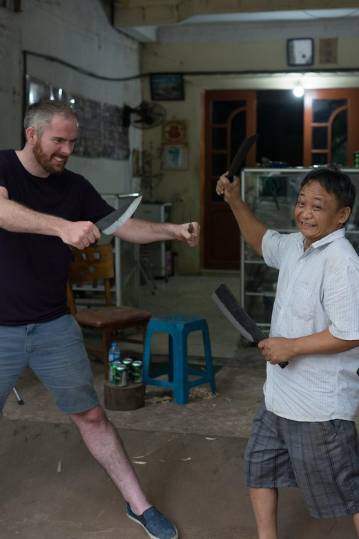 Knife Making in Blacksmith Village in Hanoi - Meeting at the football field fence, then heading out to the workshop