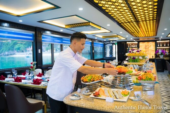 La Casta Daily Cruise - Luxury 5 Star Day Tour in Ha Long Bay - Lunch and the welcome drink: why the meal plan matters on a long day
