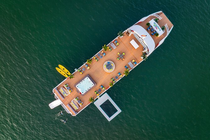 Lan Ha Bay & Cat Ba Island Day Tour - Nature Escape, Less Crowds - The Tropical Cruise part: buffet lunch, Jacuzzi, and the sunset party