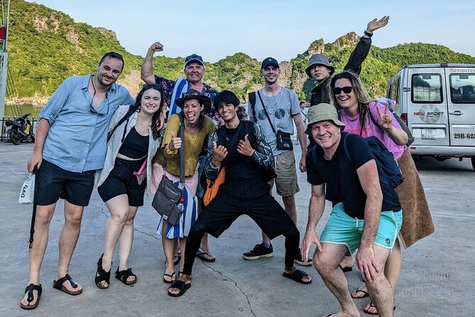 Lan Ha Bay Full Day Boat Tour from Hanoi/ Cat Ba - Fish farms, floating village life, and your spring roll lesson