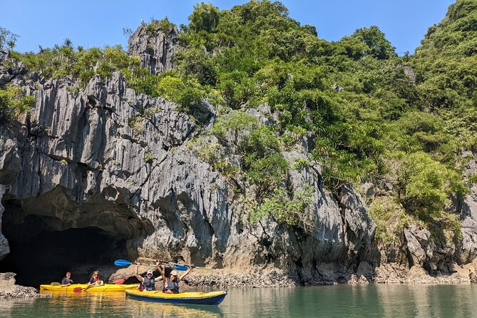 Lan Ha Bay Full-Day Cruise Tour from Hanoi - Serenity Boutique - Ba Trai Dao Beach time: swimming plus breathing room