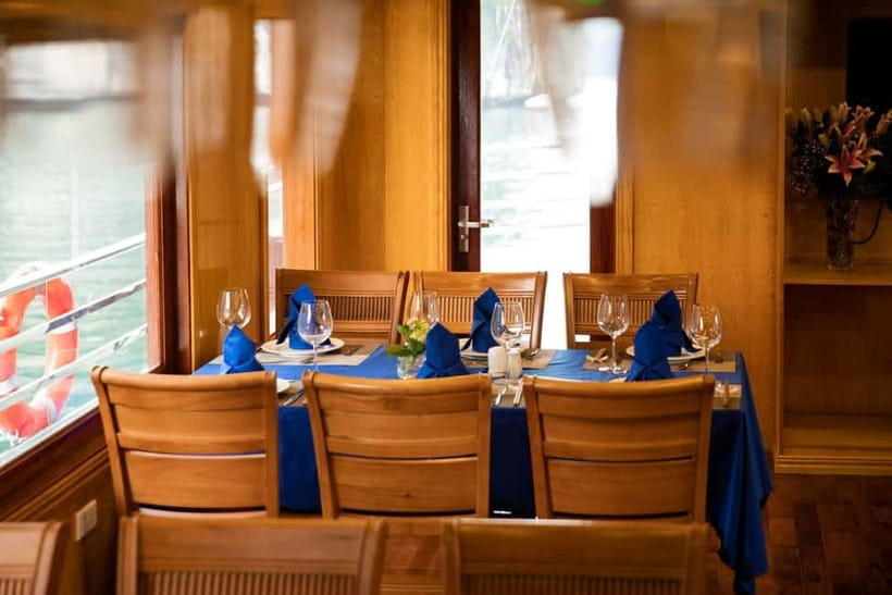 Lan Ha Bay Luxury Cruise with balcony - biking+kayak+tickets - Meals, Cooking Class, Happy Hour, Fish Massage, and Squid Fishing Nights