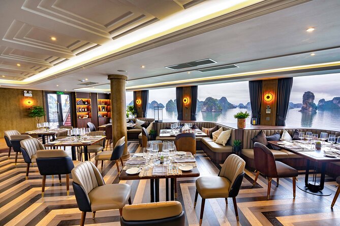 Luxury 5-Star Ha Long Bay Day Cruise with Buffet Lunch from Hanoi - Luon Cave by bamboo boat or kayak: slow water, big payoff